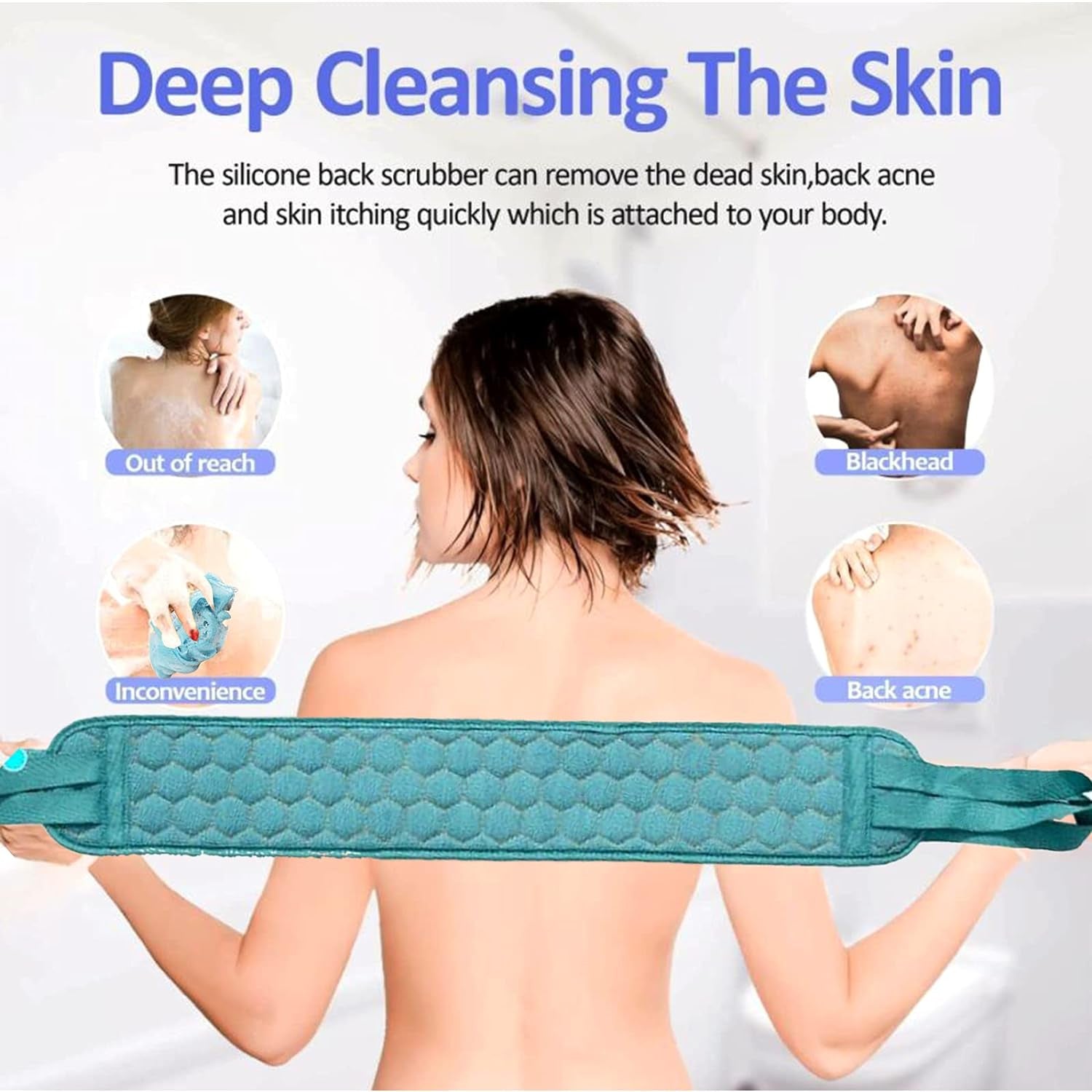 Bath Shower Set Scrubber Loofah Sponge Pouf, Bath Brush Extra Long Dual Sided Scrubber Long Lasting Deep Clean Super Soft, Body Scrubber For Men Woman (2 Pcs Set) Bath Shower Set Scrubber Loofah Sponge Pouf, Bath Brush Extra Long Dual Sided Scrubber Long Lasting Deep Clean Super Soft, Body Scrubber For Men Woman (2 Pcs Set)